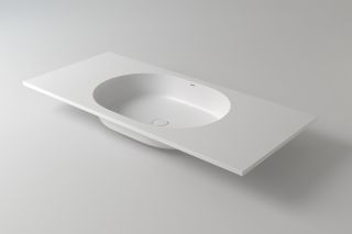 Столешница с раковиной Holbi Ariel 100см белый матовый 1.05.005.11.1